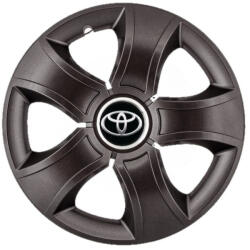 AutoHelix MSA Set 4 Capace Roti 15 inchi (R15) Bis Negru, Compatibile Cu Toyota (3436)