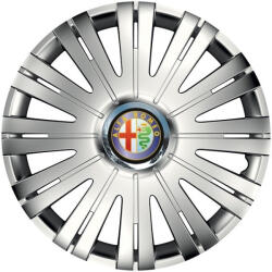 AutoHelix MSA Set 4 capace roti Cu Inel Cromat Active R16 Compatibil Cu Alfa Romeo (7436)