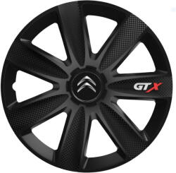 AutoHelix MSA Set 4 capace Roti Gtx Carbon Negru R15, Pentru Citroen (GTX38)