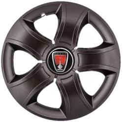 AutoHelix MSA Set 4 Capace Roti 15 inchi (R15) Bis Negru, Compatibile Cu Range Rover (3414)