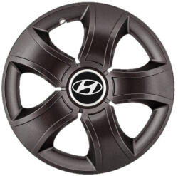 AutoHelix MSA Set 4 Capace Roti 14 inchi (R14) Bis Negru, Compatibile Cu Hyundai (3332)