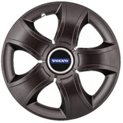AutoHelix MSA Set 4 Capace Roti 14 inchi (R14) Bis Negru, Compatibile Cu Volvo (3438)