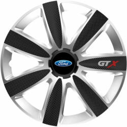 AutoHelix MSA Set 4 Capace Roti GTX Carbon Gri-Negru R15, Pentru Ford (GTXM18)
