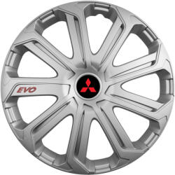 AutoHelix MSA Set 4 Capace Roti Evo Gri R15, Pentru Mitsubishi (EVOG44)