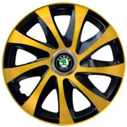 AutoHelix MSA Set 4 capace roti Drift extra gold R14 Compatibil Cu Skoda (5192)