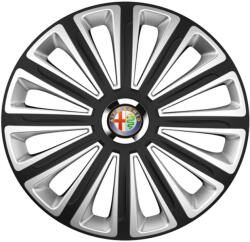 AutoHelix MSA Set 4 capace roti R15 Compatibil Cu Alfa Romeo Trend Silver-Black (10979)