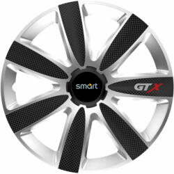 AutoHelix MSA Set 4 Capace Roti GTX Carbon Gri-Negru R15, Pentru Smart (GTXM98)