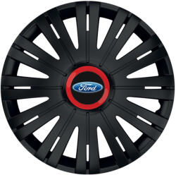AutoHelix MSA Set 4 capace roti Negre Cu Inel Rosu Active R14 Compatibil Cu Ford (10705)