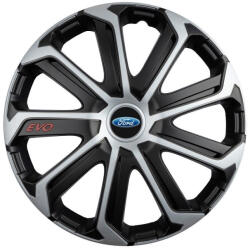 AutoHelix MSA Set 4 Capace Roti Evo Gri-Negru R15, pentru FORD (23132)