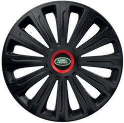 AutoHelix MSA Set 4 capace roti Negre Cu Inel Rosu Trend R16 Compatibil Cu Land Rover (10917)