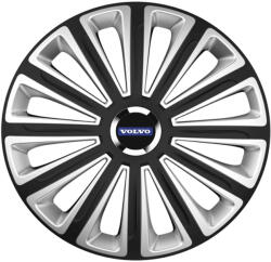 AutoHelix MSA Set 4 capace roti R14 Compatibil Cu Volvo Trend Silver-Black (11075)