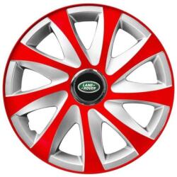 AutoHelix MSA Set 4 capace roti 14 inchi R14 Drift Rosu-Gri, Compatibil cu Land Rover (6086)