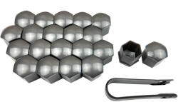 AutoHelix MSA Set 20 capace prezoane. pe 19 mm plus cheie de scos capacele. gri inchis (001237)