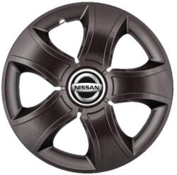 AutoHelix MSA Set 4 Capace Roti 14 inchi (R14) Bis Negru, Compatibile Cu Nissan (3401)
