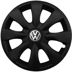 Autohelix Msa Set 4 capace roti potrivite jantelor de 15 inchi (R15) compatibile VOLKSWAGEN, Model - 316 Black Edition (316VwBlack)