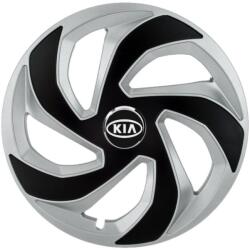 AutoHelix MSA Set 4 capace roti Rex Gri-Negru R15 Compatibil Cu Kia (3027)
