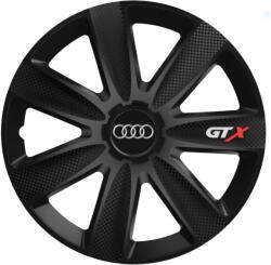 AutoHelix MSA Set 4 capace Roti Gtx Carbon Negru R16, Pentru Audi (GTX33)