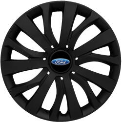 AUTOHELIX MSA Set 4 capace roti 16 inch (R16) compatibile FORD, Model - 432 Black Edition (432FordBlack)