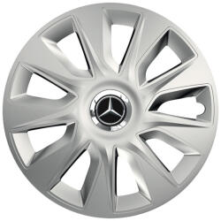 AutoHelix MSA Set 4 capace roti Cu Inel Cromat Stratos R16 Compatibil Cu Mercedes-Benz (8143)