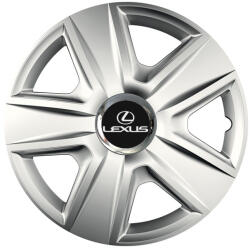 AutoHelix MSA Set 4 capace roti Cu Inel Cromat Esprit R14 Compatibil Cu Lexus (7671)