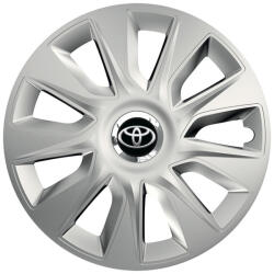 AutoHelix MSA Set 4 capace roti Cu Inel Cromat Stratos R16 Compatibil Cu Toyota (8185)
