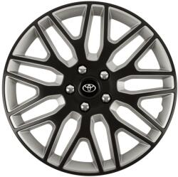 Autohelix MSA Set 4 Capace Roti 14 inchi (R14) Dakar Negru-Gri, Compatibile Cu Toyota (DKNG75)