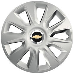 AutoHelix MSA Set 4 capace roti Cu Inel Cromat Stratos R15 Compatibil Cu Chevrolet (8103)