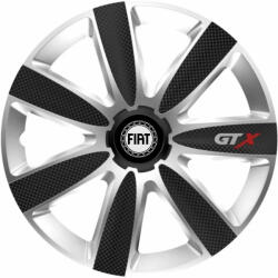 AutoHelix MSA Set 4 Capace Roti GTX Carbon Gri-Negru R16, Pentru Fiat (GTXM23)