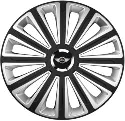 AutoHelix MSA Set 4 capace roti R15 Compatibil Cu Mini Trend Silver-Black (11031)