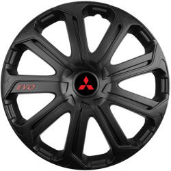 AutoHelix MSA Set 4 Capace Roti Evo Negru R14, Pentru Mitsubishi (EVON46)