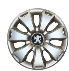 AutoHelix MSA Set 4 capace roti potrivite jantelor de 15 inchi (R15) compatibile PEUGEOT 106, 107, 206, 207, 306, 307, 308, 406, 407, EXPERT, PARTNER, 3008, Model -335 (000974)