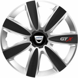 AutoHelix MSA Set 4 Capace Roti GTX Carbon Gri-Negru R15, Pentru Dacia (GTXM14)