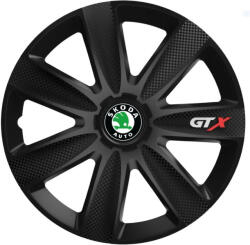 AutoHelix MSA Set 4 Capace Roti GTX Negru Carbon Skoda, R17 (GTX19.1)