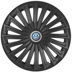 AutoHelix MSA Set 4 capace roti Joy Negru R17 Compatibil Cu Volkswagen (5398.1)