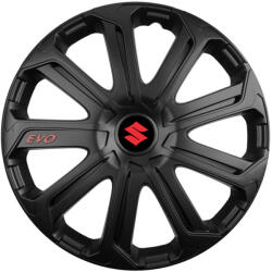 AutoHelix MSA Set 4 Capace Roti Evo Negru R16, Pentru Suzuki (EVON81)