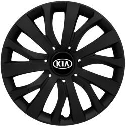 AutoHelix MSA Set 4 capace roti 16 inch (R16) compatibile KIA, Model - 432 Black Edition (432KiaBlack)