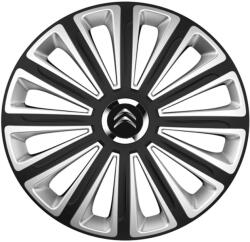AutoHelix MSA Set 4 capace roti R16 Compatibil Cu Citroen Trend Silver-Black (10992)