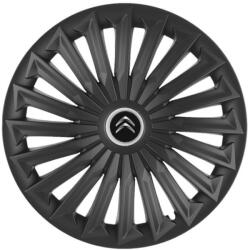 AutoHelix MSA Set 4 capace roti Joy Negru R17 pentru gama auto Citroen (5323.1)