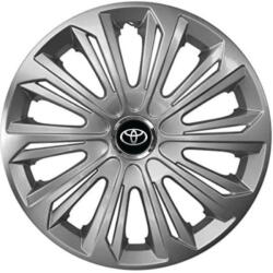 AutoHelix MSA Set 4 capace roti Strong silver varnished R14 Compatibil Cu Toyota (9138)