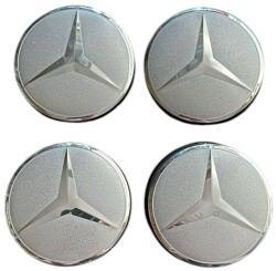 Autohelix Msa Set 4 capace roti 58mm exterior, 50, 5mm interior Mercedes star gri compatibil/inlocuitor janta aliaj (maf2454)