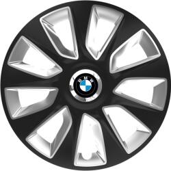 Autohelix MSA Set 4 Capace Roti 16 inchi (R16) Stratos Gri-Negru, Compatibile Cu BMW (STRGN32)