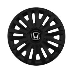 AutoSSF Set 4 capace roti 14 inchi (R14) compatibile HONDA, Model 217 Black (217HondaBlack)