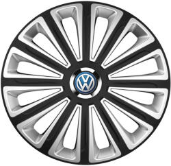 AutoHelix MSA Set 4 capace roti R14 Compatibil Cu Volkswagen Trend Silver-Black (11072)