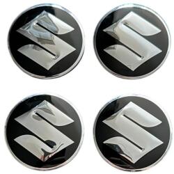 Autohelix Msa Set 4 capace roti 56mm Suzuki Negru compatibil/inlocuitor janta aliaj (maf2327)