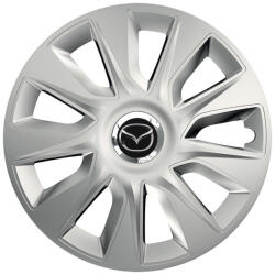 AutoHelix MSA Set 4 capace roti Cu Inel Cromat Stratos R16 Compatibil Cu Mazda (8140)