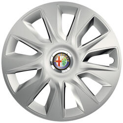AutoHelix MSA Set 4 capace roti Cu Inel Cromat Stratos R16 Compatibil Cu Alfa Romeo (8095)