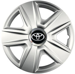 AutoHelix MSA Set 4 capace roti Cu Inel Cromat Esprit R16 Compatibil Cu Toyota (7987)