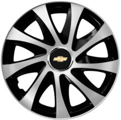AutoHelix MSA Set 4 capace roti Drift exrta Gri-Negru R14 Compatibil Cu Chevrolet (8561)