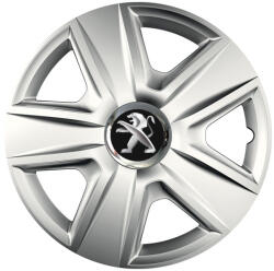 AutoHelix MSA Set 4 capace roti Cu Inel Cromat Esprit R14 Compatibil Cu Peugeot (7695)