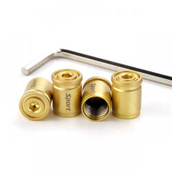AutoHelix MSA Set capacele valva auto, cilindrice, universale, anti furt, aurii (AX_CV-002-AURII-65)